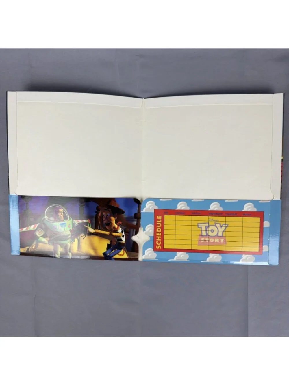 Lot 3 Vintage 90s Toy Story Pocahontas 3 Hole Binder Pocket Folder Disney NOS